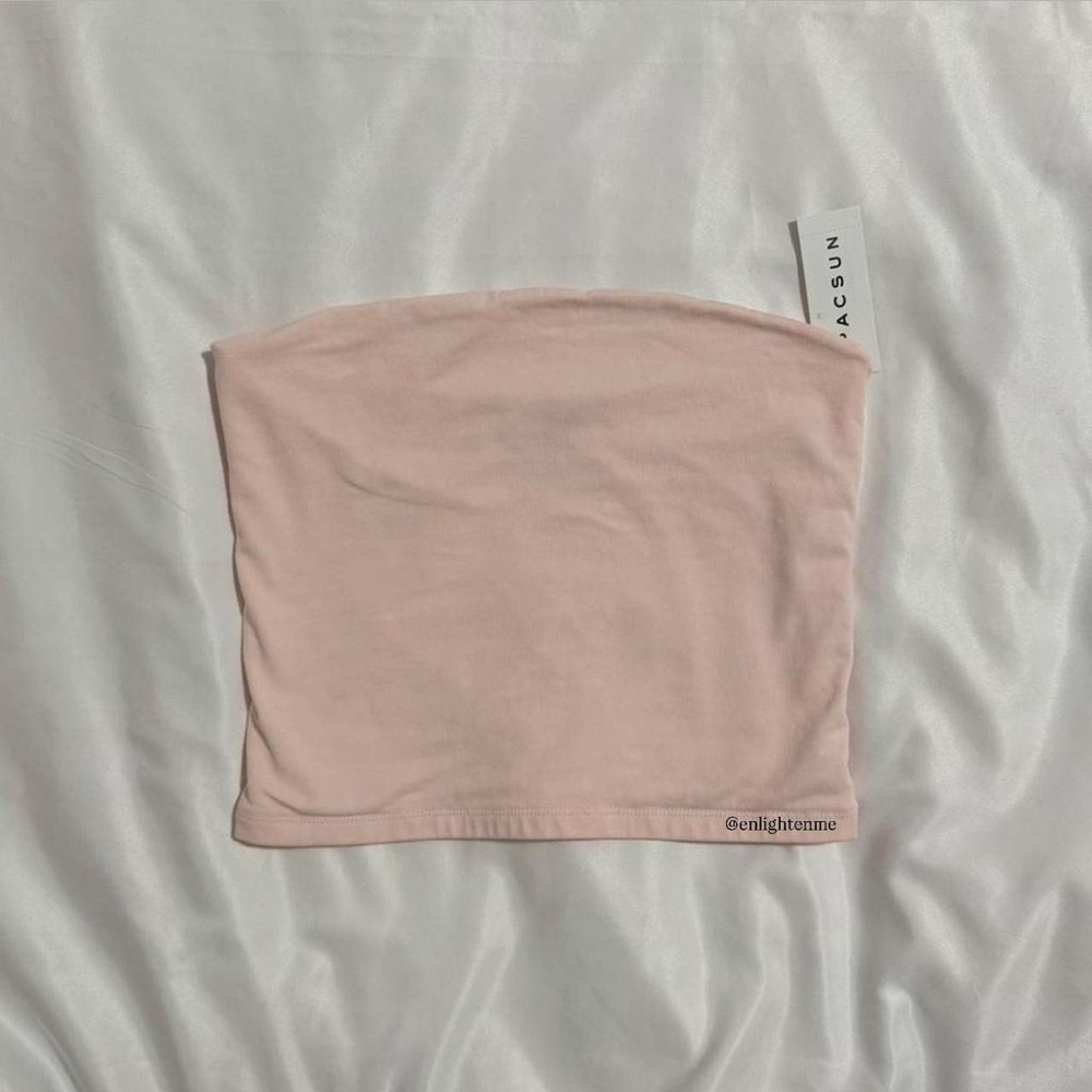 Brandy Melville pink Amelia Cropped Tube Top